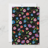 刺繍フローラフォーク結婚アート 招待状 (裏面)