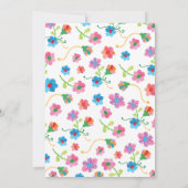 刺繍フローラフォーク結婚アート 招待状 (裏面)