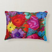 刺繍フローラ伝統的繊維の詳細 アクセントクッション (裏面)