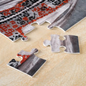 刺繍ブラウスの女性 ジグソーパズル (側面)