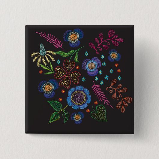 刺繍ブローチ 缶バッジ (正面)