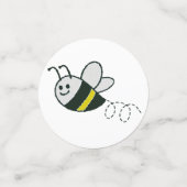 刺繍プリントかわいい蜂ベビーシャワー コンフェッティ (スモール正面)