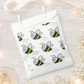 刺繍プリントかわいい蜂ベビーシャワー フェイバーバッグ (クリップ留めされた状態)