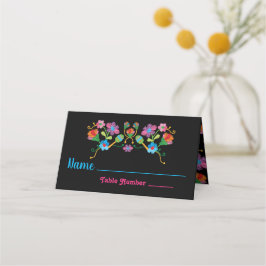 刺繍メキシカンフィエスタテーブルカード プレイスカード