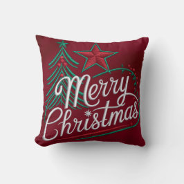 刺繍メリークリスマスデザイン クッション