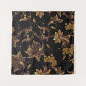 刺繍ルネサンス黄金フローラ継ぎ目 タペストリー (正面(横))