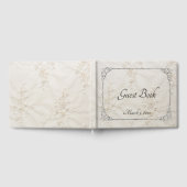 刺繍レース結婚ズゲストブック ゲストブック (全面)