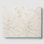 刺繍レース結婚ズゲストブック ゲストブック (裏面)