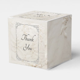 刺繍レース結婚式の引き出物ボックス フェイバーボックス