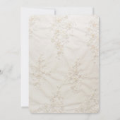 刺繍レース結婚式招待状 招待状 (裏面)