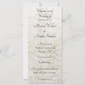 刺繍レース結婚式 プログラム (正面)