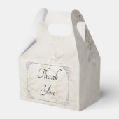 刺繍レー結婚スの切妻用箱 フェイバーボックス (正面サイド)