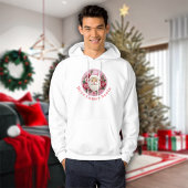 刺繍効果クリスマスサンタ パーカ