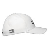 刺繍帽子、ナビゲーター、および名前 刺繍入りキャップ (右)