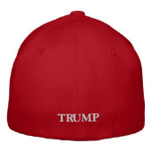 刺繍帽子、基本的なフレックスフィットウールキャップ 刺繍入りキャップ (裏面)