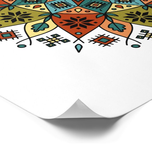 刺繍曼荼羅 ポスター (角)