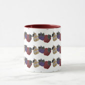 刺繍果実(クランベリー) マグカップ (中央)