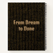 刺繍砂糖スカル秋フラワーパステルゴシック ノートブック (裏面)