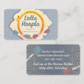 刺繍糸裁縫クラフトショー 名刺 (正面/裏面)