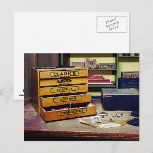 刺繍糸 ポストカード (正面/裏面)