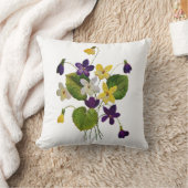 刺繍紫色枕 クッション (ブランケット)