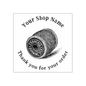 刺繍縫いテンプレートスモールビジネス ラバースタンプ (インプリント)