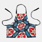 刺繍花柄 エプロン (正面)