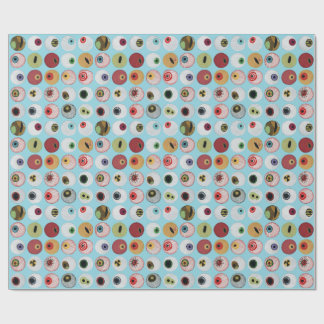 刺繍虹の眼球 ラッピングペーパー