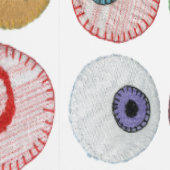 刺繍虹の眼球 壁紙 (縫い目)