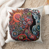 刺繍調和 クッション (ブランケット)