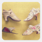 刺繍靴ペア， c.1714 スクエアシール (正面)