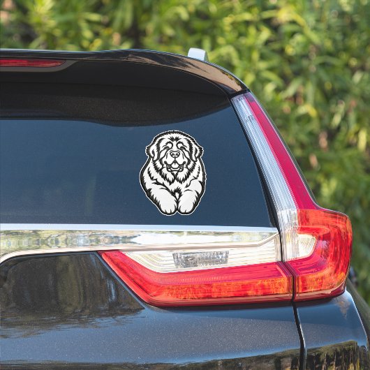 刺繍風ニューファンドランドの紋章 シール (車体側面)