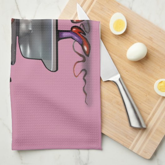 刺繍 キッチンタオル (四つ折り)