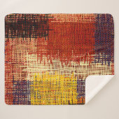 刺繍 – シームレスなオーナメント。色付きの線 シェルパブランケット (正面(横))