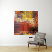 刺繍 – シームレスなオーナメント。色付きの線 タペストリー (インサイチュ(横))