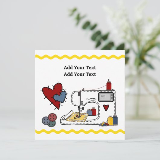 刺繍 招待状 (スタンド正面)