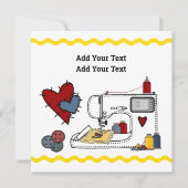 刺繍 招待状 (正面)