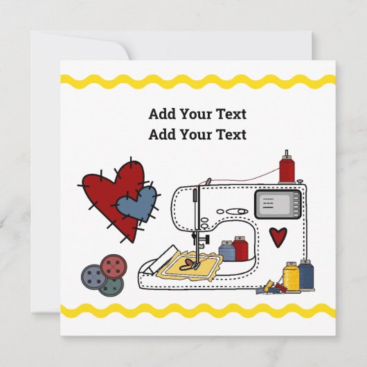 刺繍 招待状 (正面)