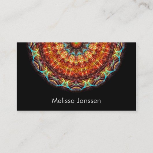 刺繍-曼荼羅 名刺 (正面)