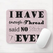 刺繍・糸スティッチャー工芸品が足りない マウスパッド (マウス)