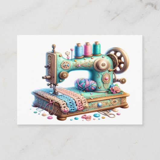 刺繍/裁縫/シーストレス 名刺 (正面)