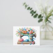 刺繍/裁縫/シーストレス 名刺 (スタンド正面)