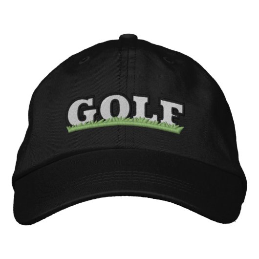 刺繍GOLF 刺繍入りキャップ (正面)