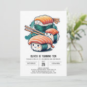 刺身こども誕生日 招待状 (スタンド正面)