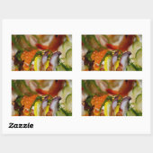 刺身さけ魚の魚介類日本の 長方形シール (シート)