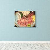 刺身刺身 キャンバスプリント (インサイチュ (ウッドフロア))