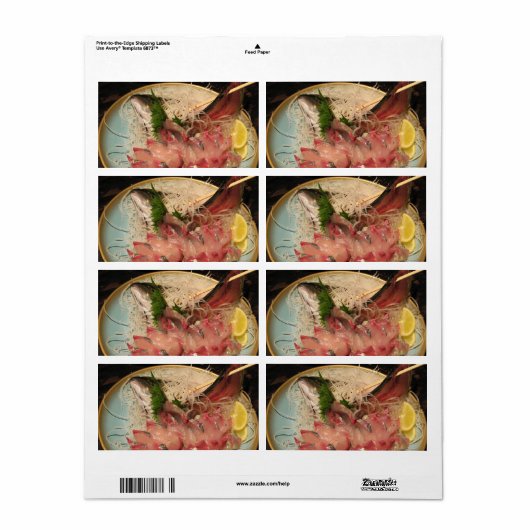 刺身刺身 ラベル (フルシート)