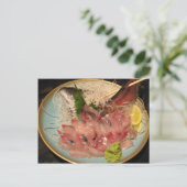 刺身刺身...食日本の品 ポストカード (スタンド正面)