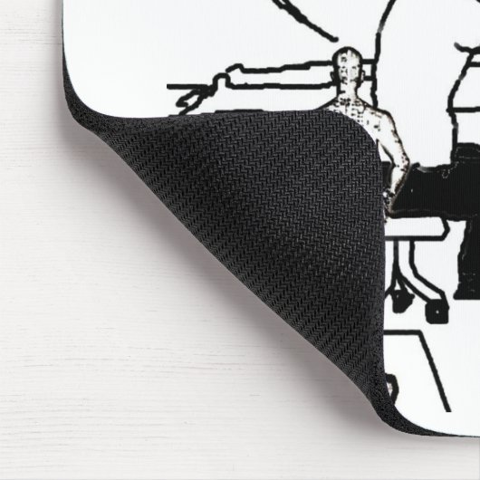 刺鍼術のユーモアのマウスパッド マウスパッド (コーナー)