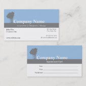 刺鍼術の名刺のアポイントメントカード 予約カード (正面/裏面)